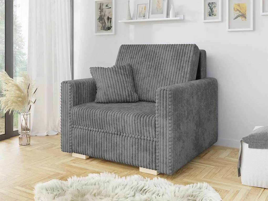 Rozkladacie kreslo Carivia Piano I (sivá) (s úl. priestorom). Vlastná spoľahlivá doprava až k Vám domov. 1105669