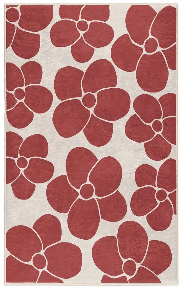 Červený prateľný koberec 60x100 cm Red Meadow – Mila Home