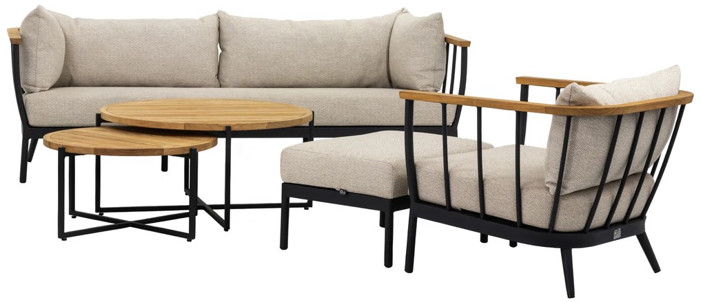 Condor konferenčný stolík hnedo-čierny 74 cm