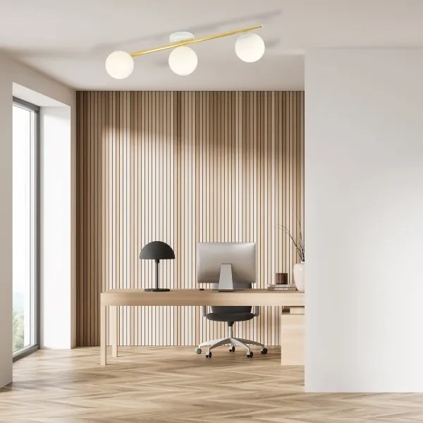 Stropné svietidlo SPLENDI 3xE14/10W/230V biela/zlatá