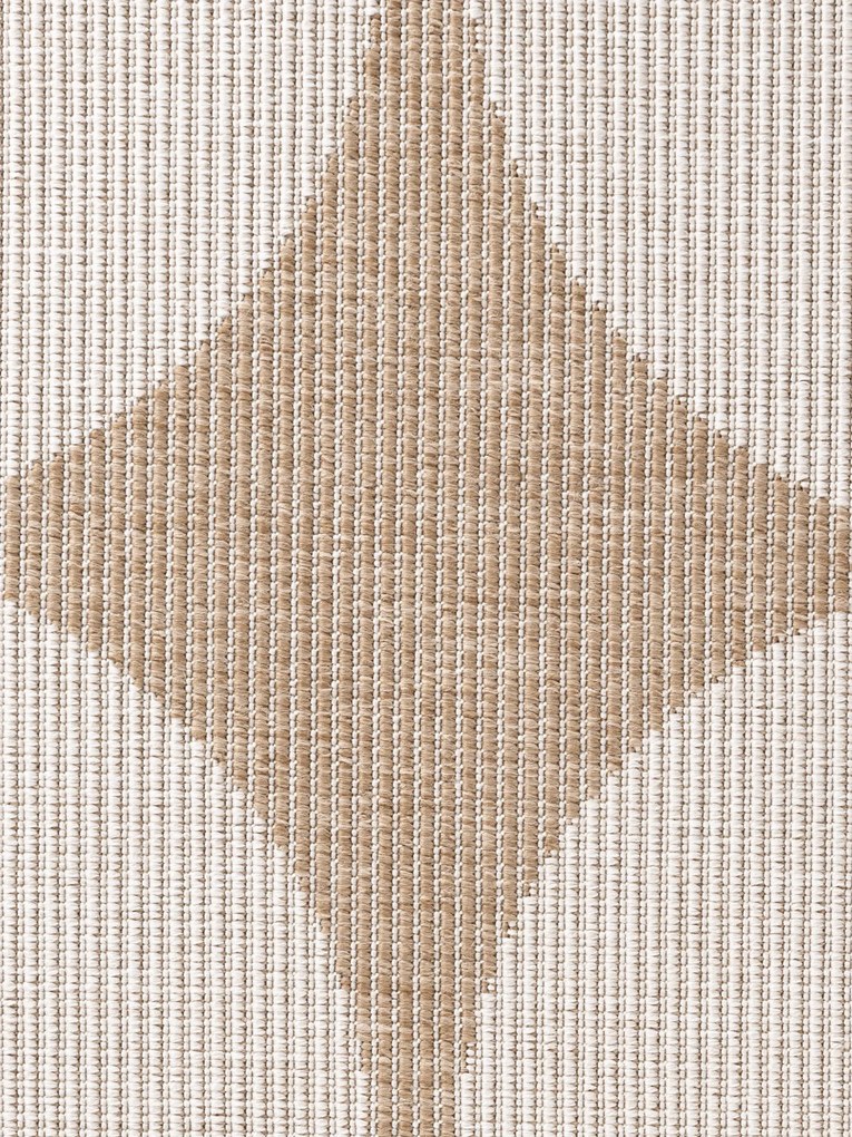 NORTHRUGS, Kusový koberec Duet Bowen 106245 Beige/White - na von aj na doma, 200x290, béžová, chodba / predsieň