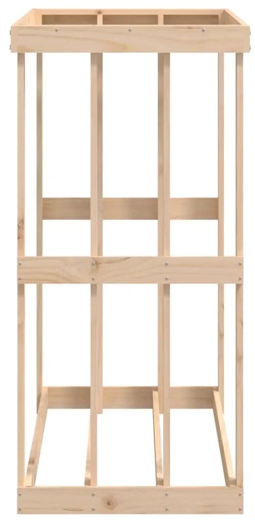 Vonkajší držiak na polená 108x52x106 cm masívna borovica