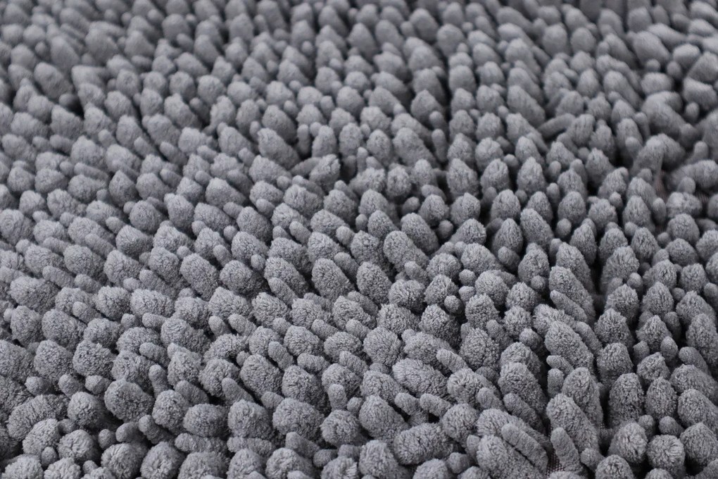Lalee koberce Kúpeľňová predložka Fluffy 700 Grey - 40x60 cm