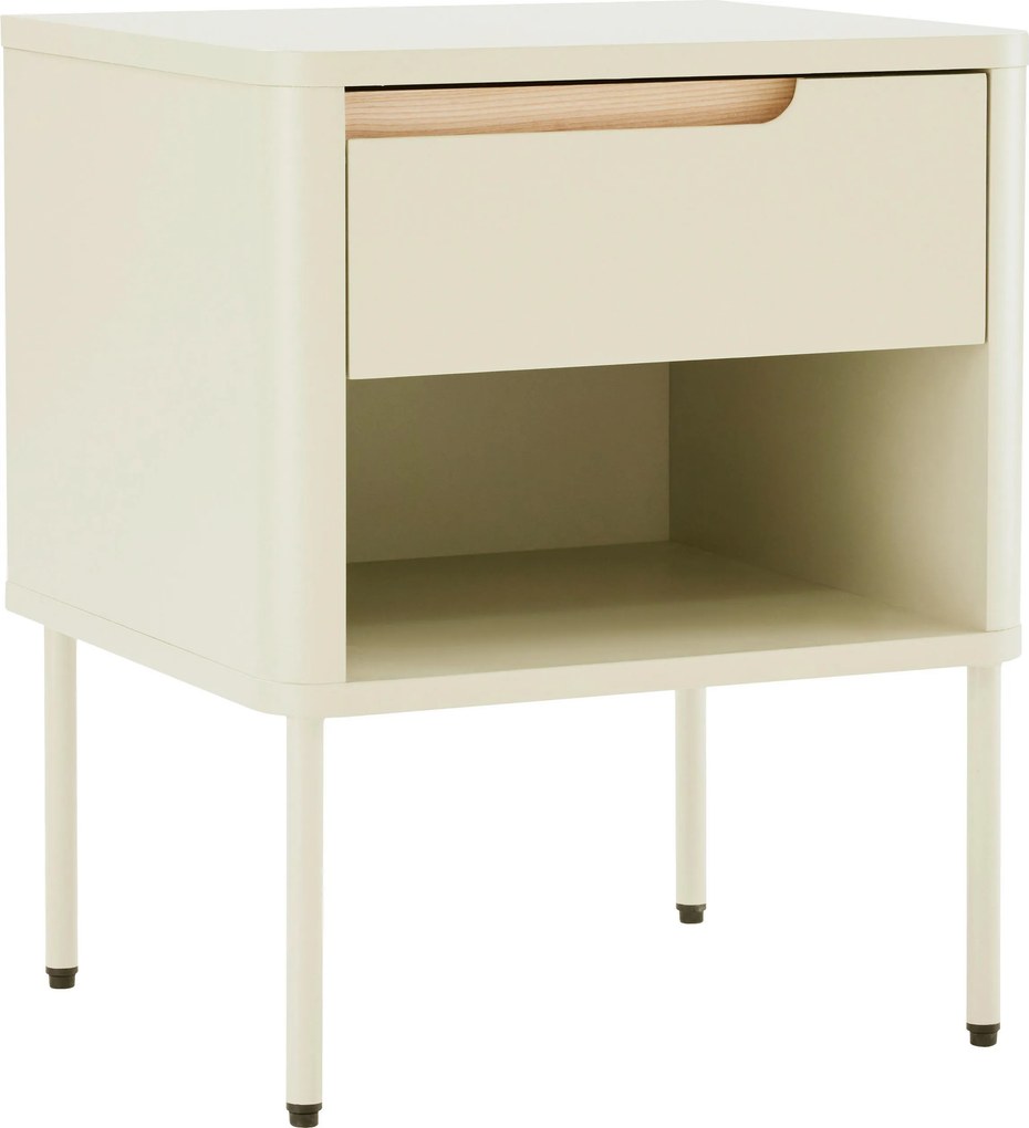 XXXLutz NOČNÝ STOLÍK, dub, sivobiela, 45/55/40 cm Carryhome - Nočné stolíky - 001352001704