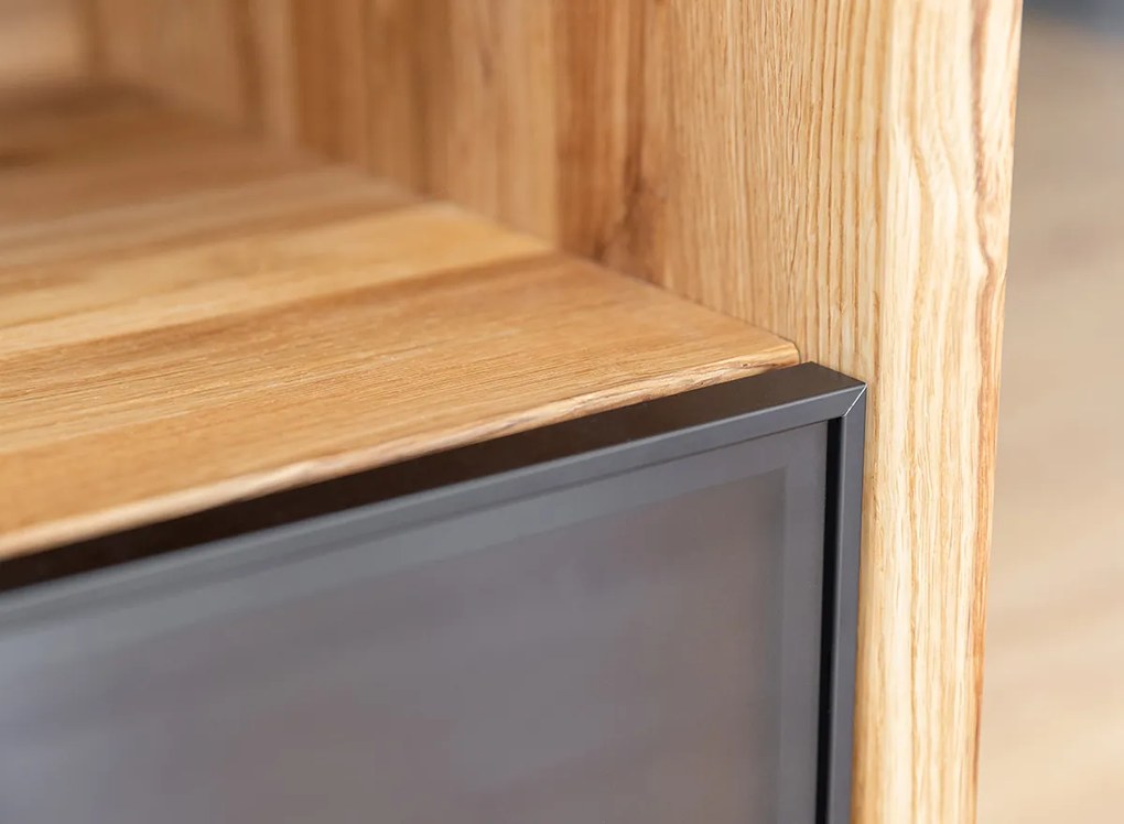 PROXIMA.store - Luxusný dubový TV stolík 2.1 - MODERN LOFT FARBA: dub, ROZMER: dĺžka TV stolíka 120 cm