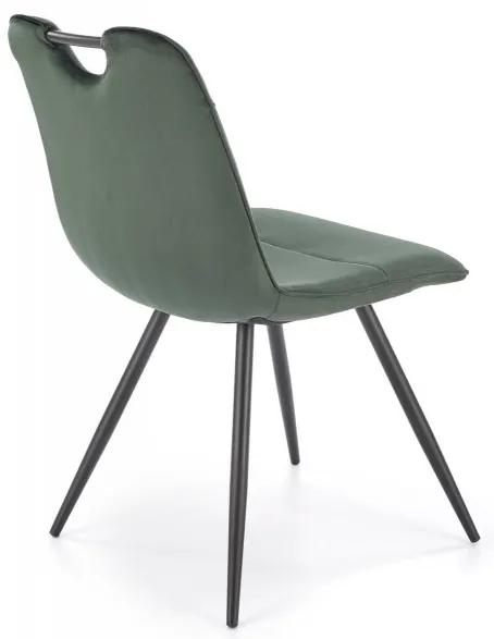 Jedálenská stolička REZA — kov, látka, viac farieb Horčicová