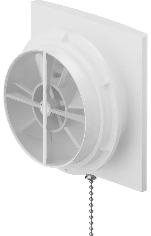 Mexen EXS, kúpeľňový ventilátor s lanovým spínačom, priemer 150mm, biela, W9604-150K-00