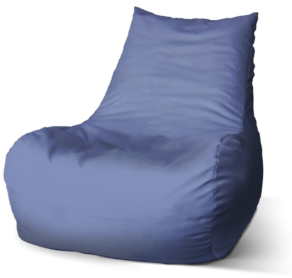 Sablio Sedací vak Bean Fialovomodrá - 100 x 90 x 45 cm