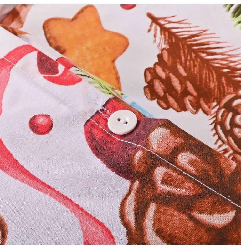 Vianočné bavlnené obliečky Rafael EMI, Štandardný set jednolôžko obsahuje 1x 140x200 + 1x 70x90