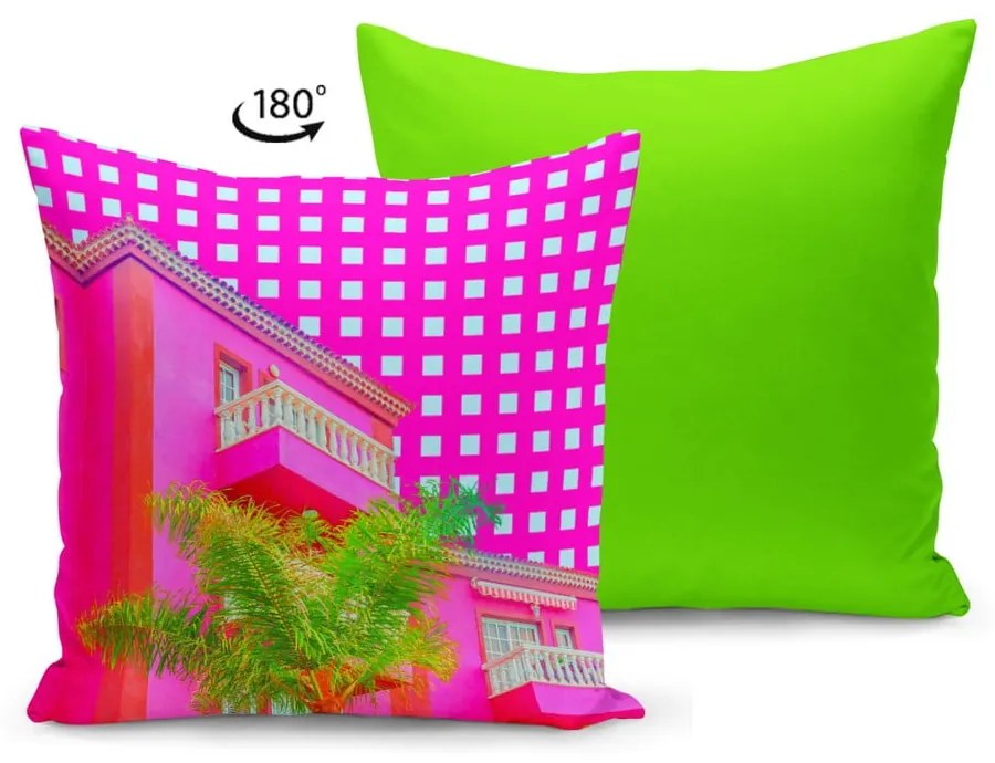 Vankúš s výplňou Kate Louise Neo Pink, 43 x 43 cm