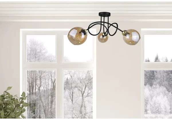 Prisadený luster VENUS GOLD 3xE27/60W/230V