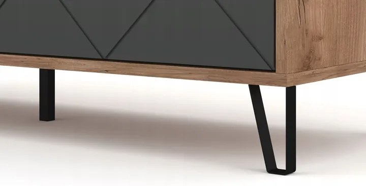 Predsieňová skriňa Bilbao 63,4 cm dub remeselný tabak/grafit