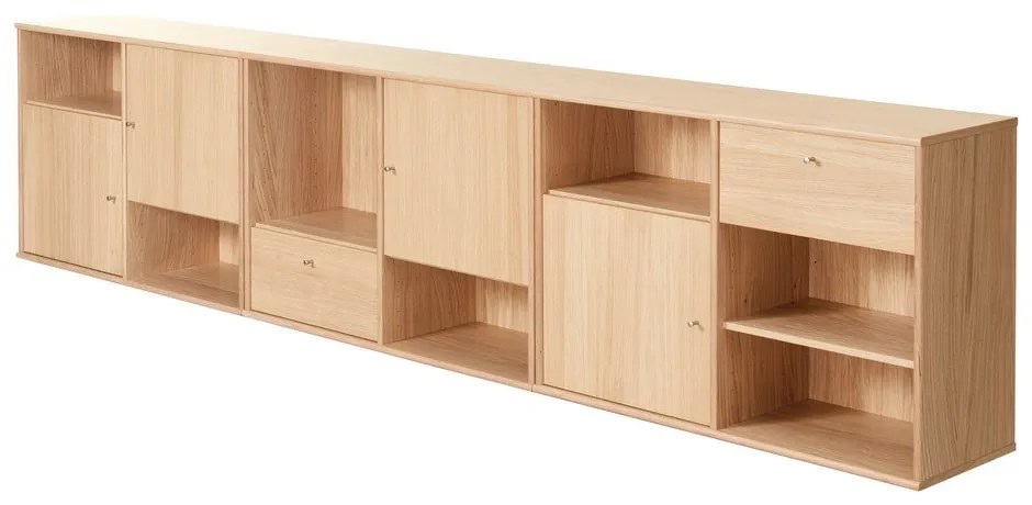 Nízka komoda v dekore duba 267x61 cm Mistral - Hammel Furniture