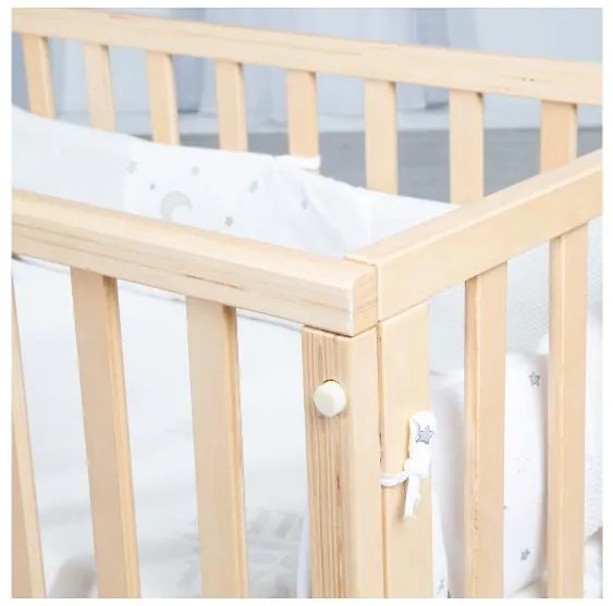 roba Prístelka 3 v 1 Safe asleep (prírodný lak)  (100397089)