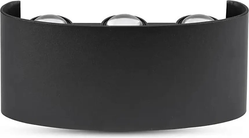 LED Vonkajšie nástenné svietidlo 6xLED/6W/230V IP54 4000K čierna