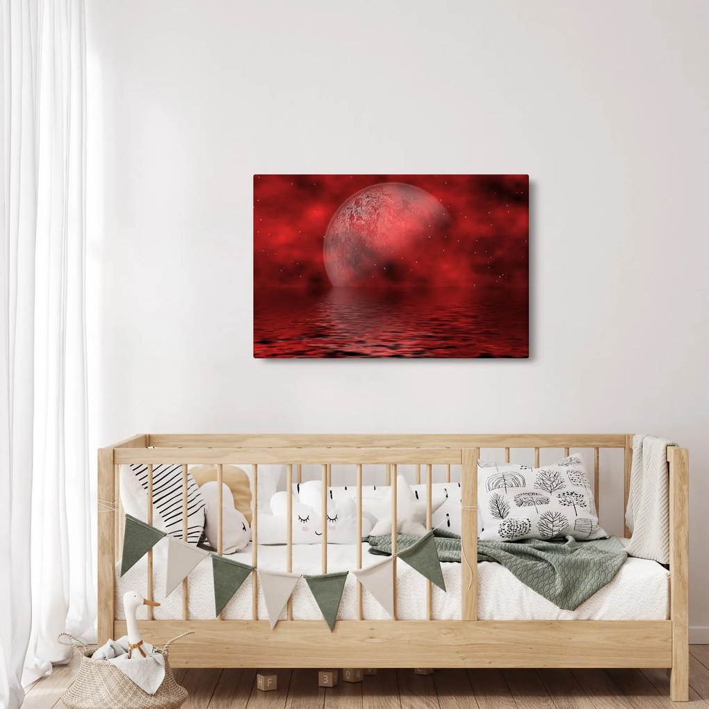 Obraz - Mesiac na hladine (90x60 cm)