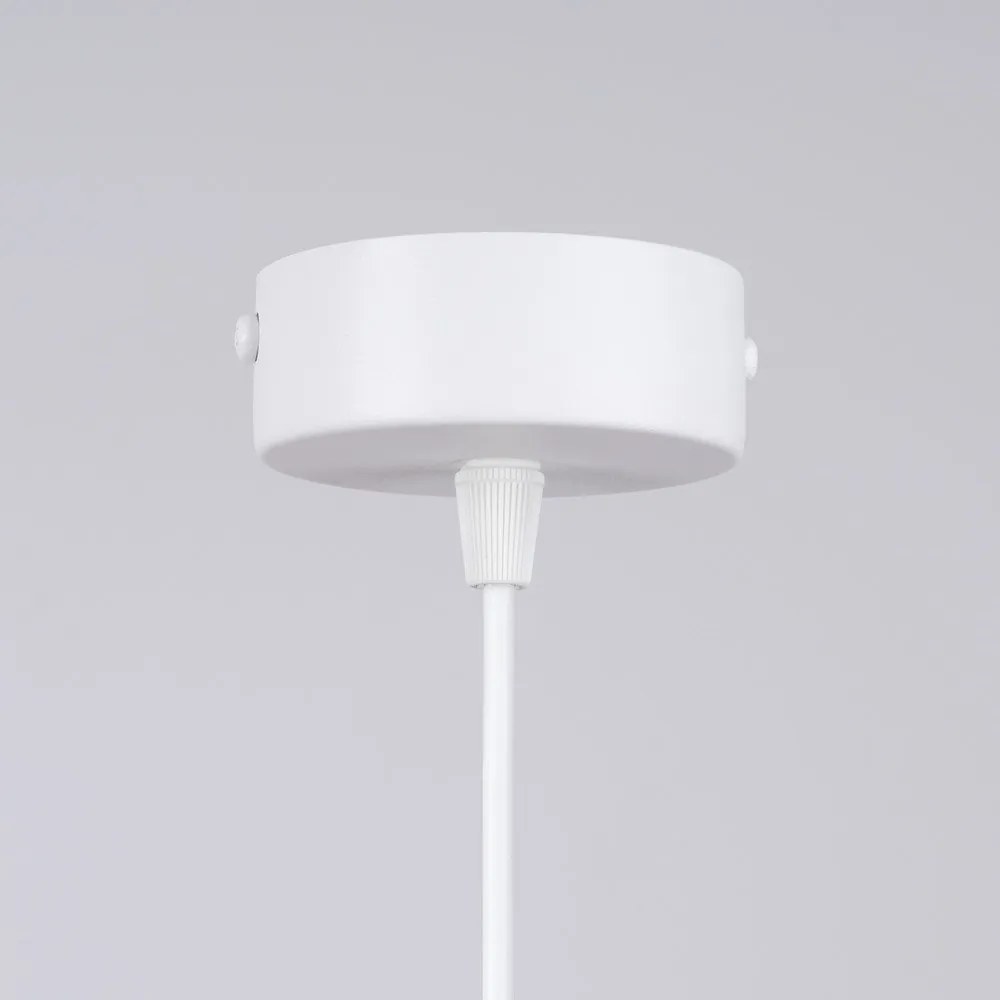 Biele detské svietidlo so skleneným tienidlom Mab – Sollux