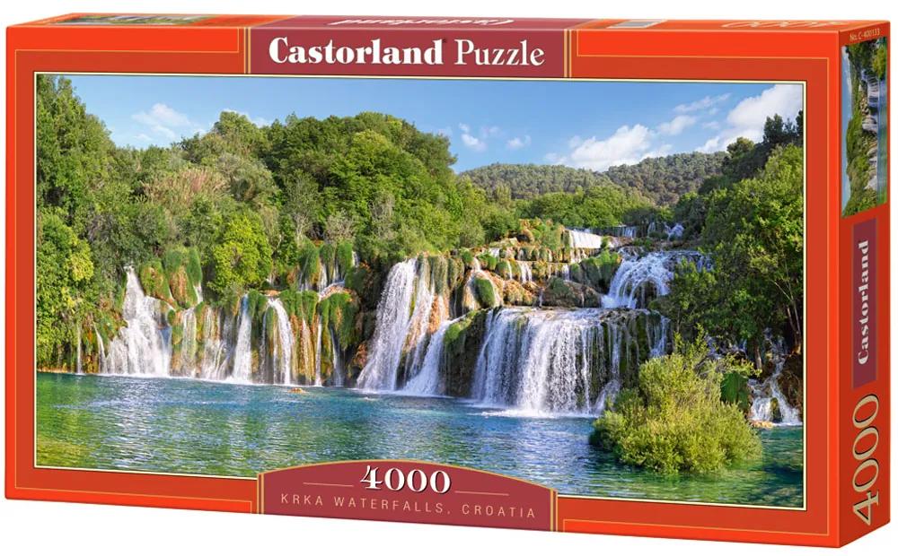 KIK CASTORLAND Puzzle 4000el. Vodopády Krka, Chorvátsko - Vodopády Krka