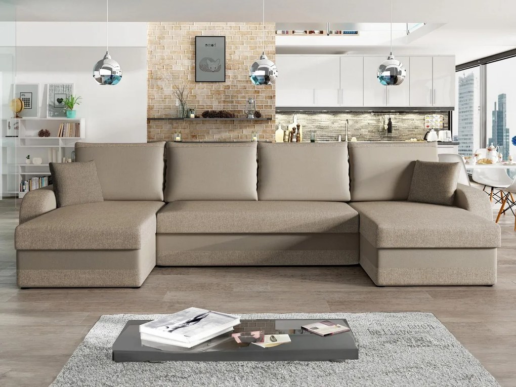 Rohová rozkladacia sedačka Dalmir U Lux, Dostupné poťahy: Lux 06 + Lux 05