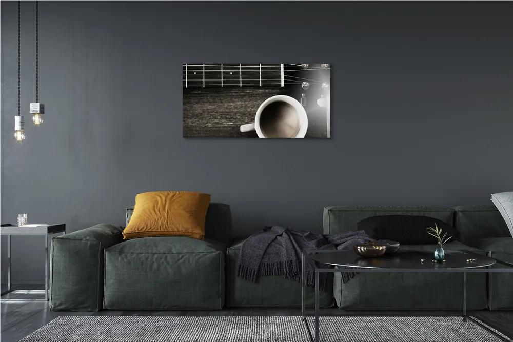 Obraz canvas coffee gitara 120x60 cm