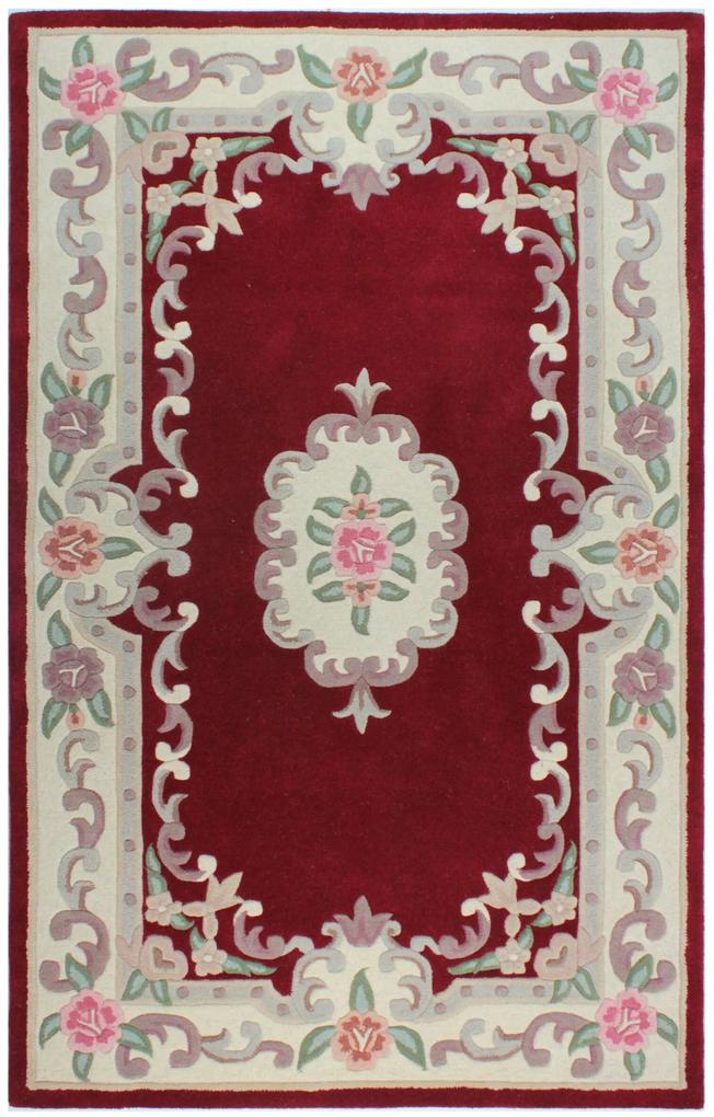 Flair Rugs koberce Ručne všívaný kusový koberec Lotus premium Red - 75x150 cm