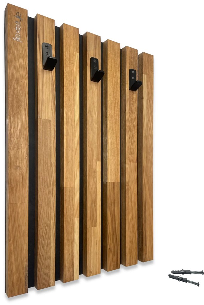 Dekorstudio Nástenný vešiak na oblečenie Lamele Panel 40cm