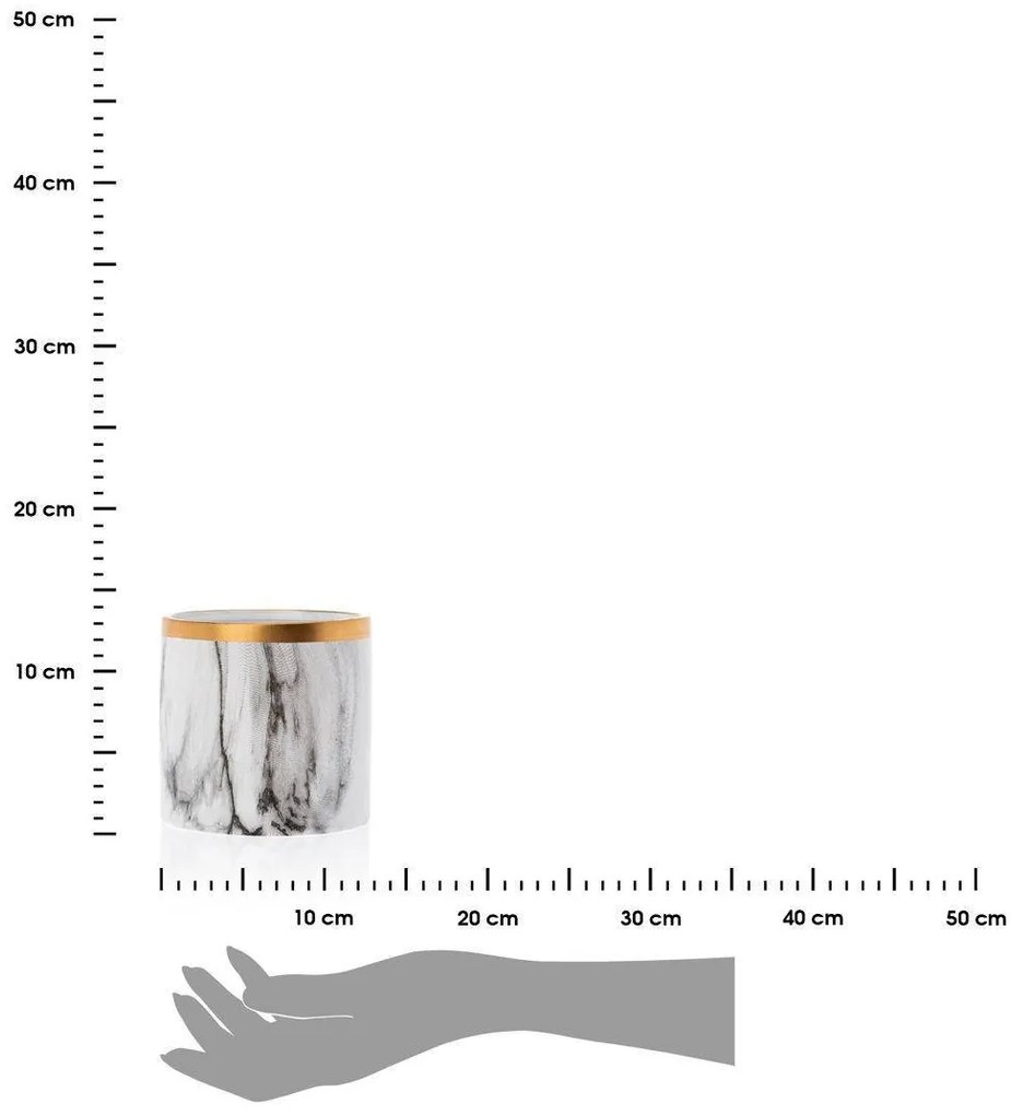 Kvetináč Sona 13 cm mramor