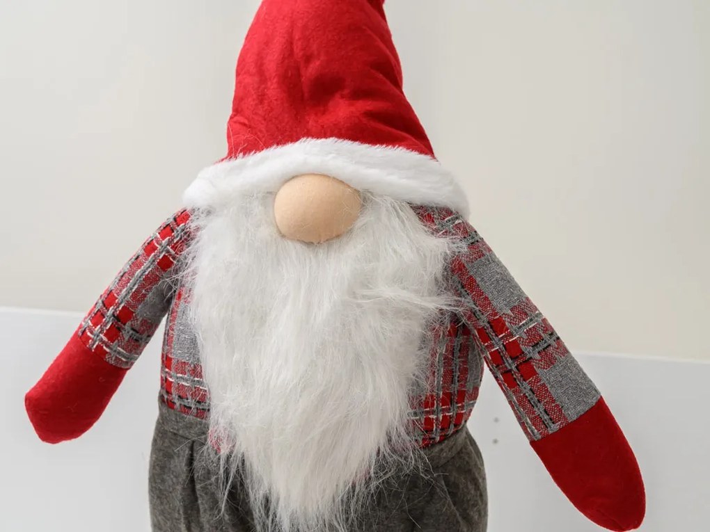 Dekoratívny trpaslík GNOME 90 cm, červený