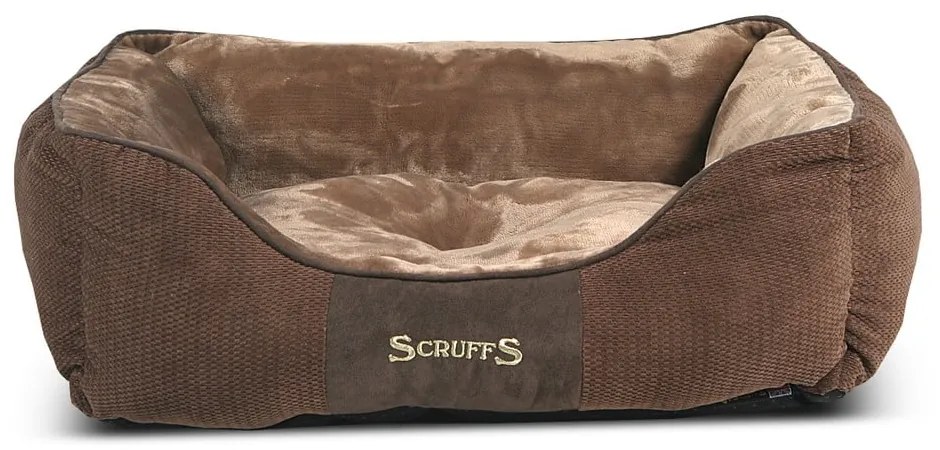 Hnedý plyšový pelech pre psa 50x60 cm Scruffs Chester M – Plaček Pet Products