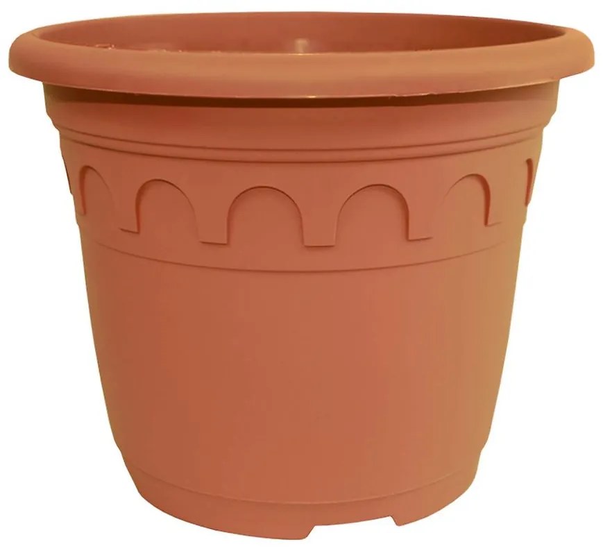 Kvetináč ROMA plastový terakota d14x11cm; 1,1l