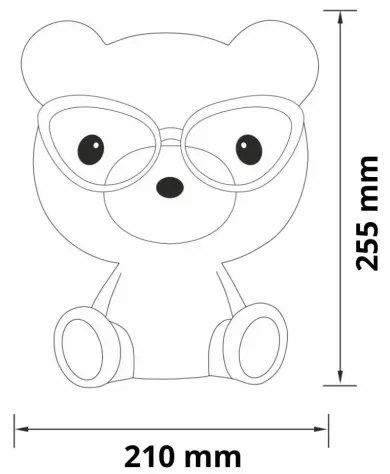 LED Stmievateľná detská dotyková lampa BIBI LED/2,5W/3,7V 1200 mAh