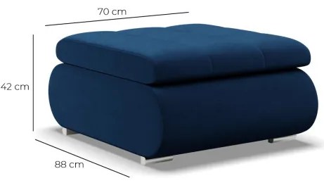 Taburetka FORESTA tmavosivá / biela