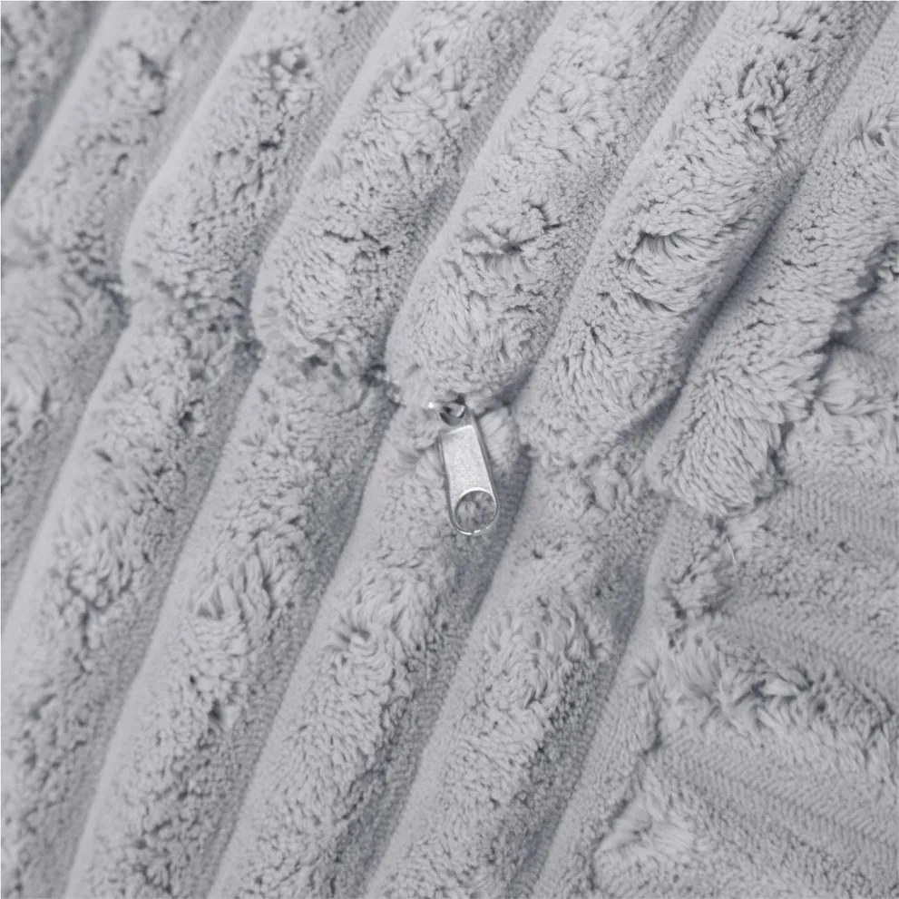 Sedací vak pre deti – sivý Lamell, prémiový manšestr