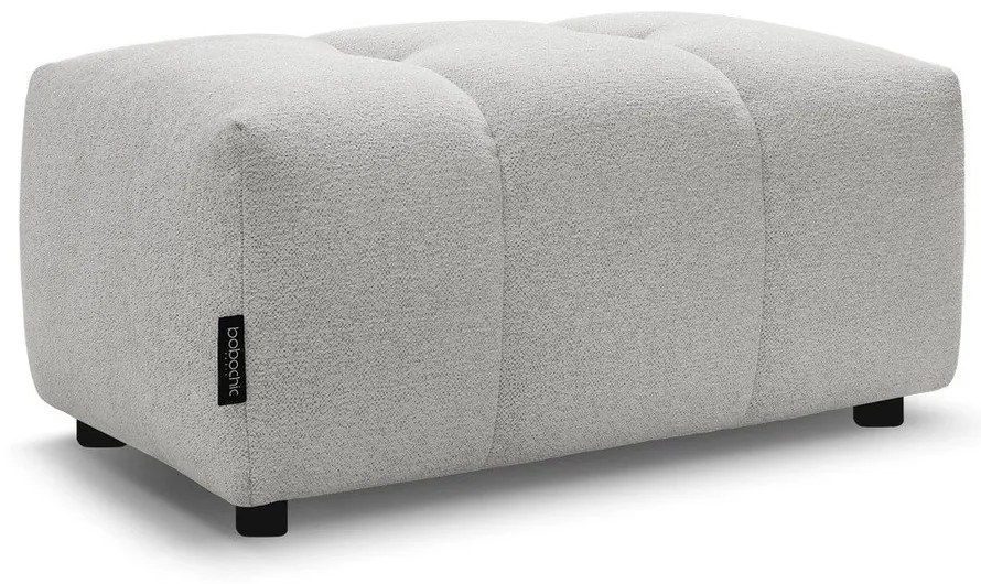 Svetlosivá ženilková podnožka Roxelane – Bobochic Paris