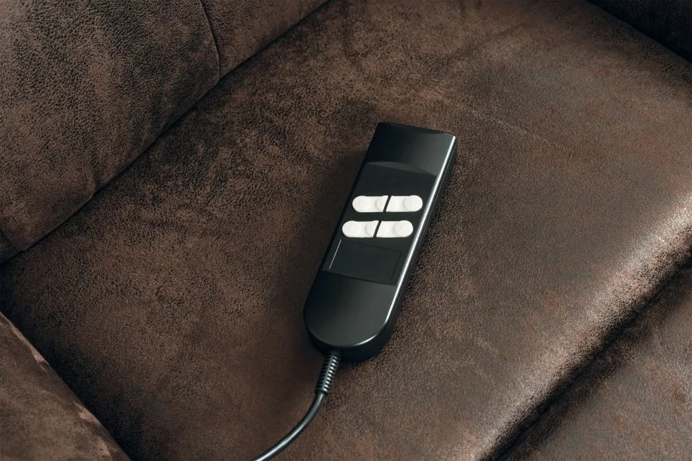 Elektrické polohovacie TV kreslo Autronic Hnědá