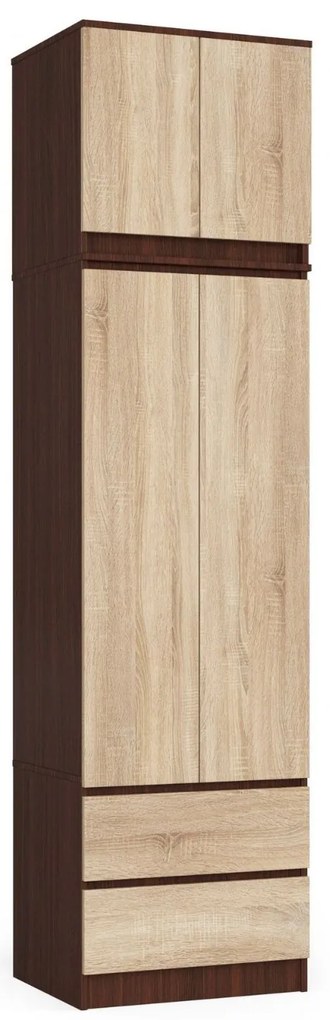 Nadstavba na skriňu Sashka II (wenge + dub sonoma). Akcia -12%. Vlastná spoľahlivá doprava až k Vám domov. 1071021