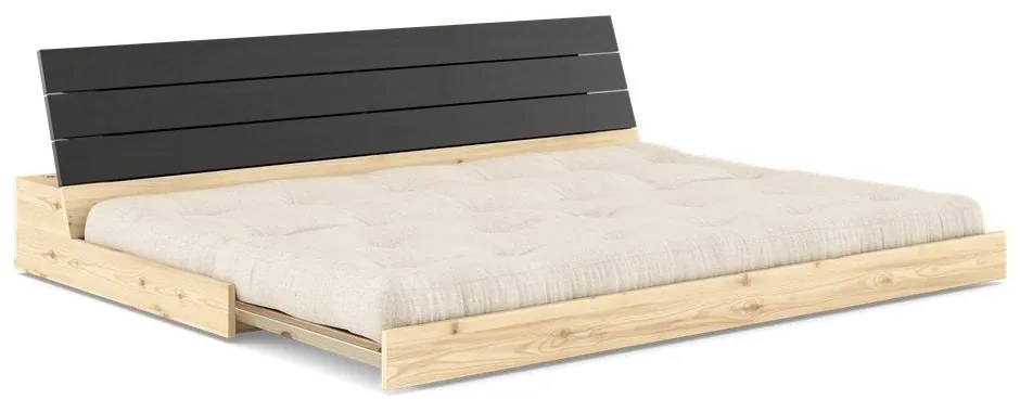 Sivo-béžová ľanová rozkladacia pohovka 196 cm Base – Karup Design