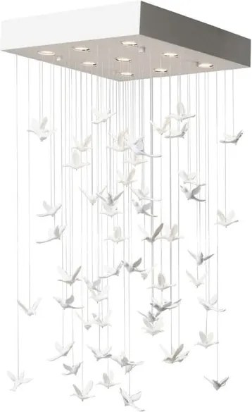 Biele závesné svietidlo Kare Design Birds