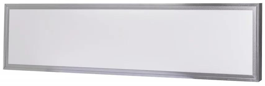 LED Solution Strieborný prisadený LED panel s rámčekom 300 x 1200mm 40W Premium Farba svetla: Studená biela 191017_191022