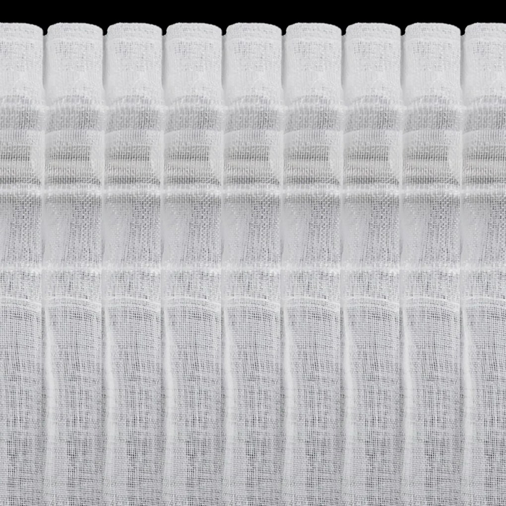 ZÁCLONA NA PÁSKE KIRA3, SADA 2KS 140X270 CM BIELA