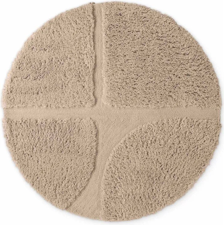 Béžový ručne tkaný okrúhly koberec ø 200 cm Lambeth Jasper – Ted Baker