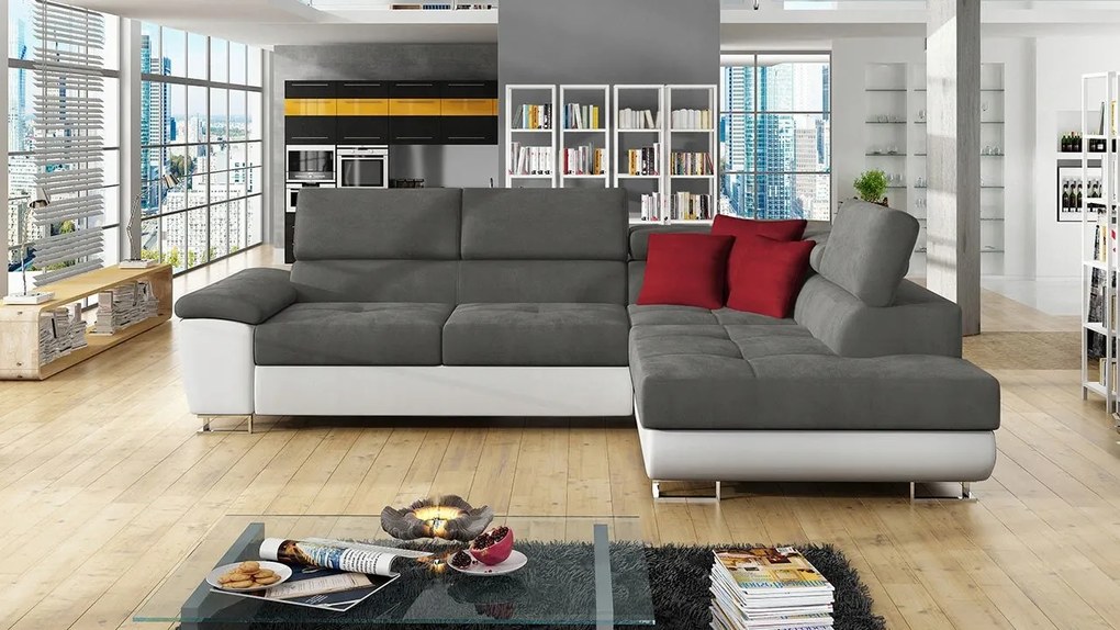 Rohová sedačka Alphard (p) (Soft 017/Uttario Velvet 2971/Kronos 02)