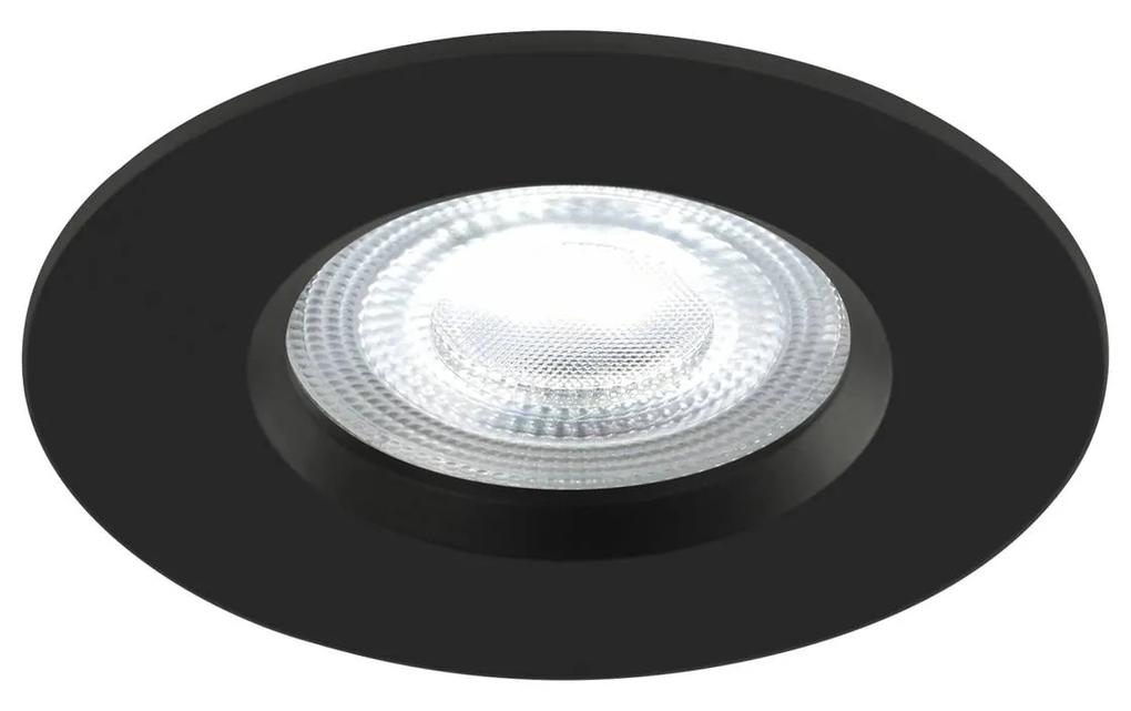 Zapustené LED svietidlá Don Smart, 3ks, čierna