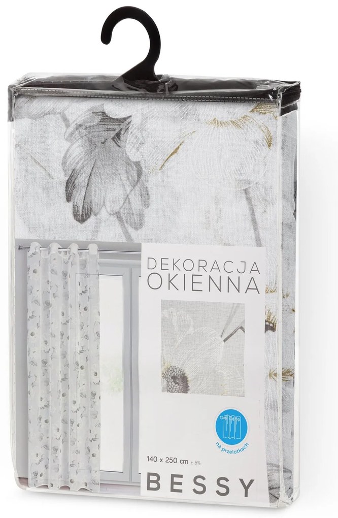 ZÁCLONA NA KRÚŽKOCH BESSY 140X250 CM VIACFAREBNÁ