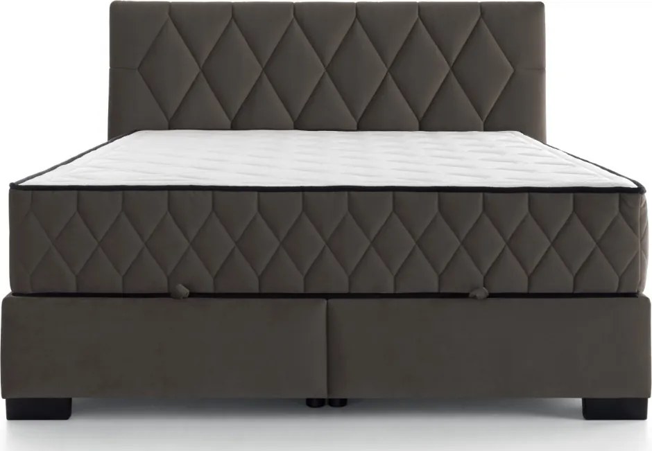 Posteľ Reve 180x200 cm, blatistá hnedá látka