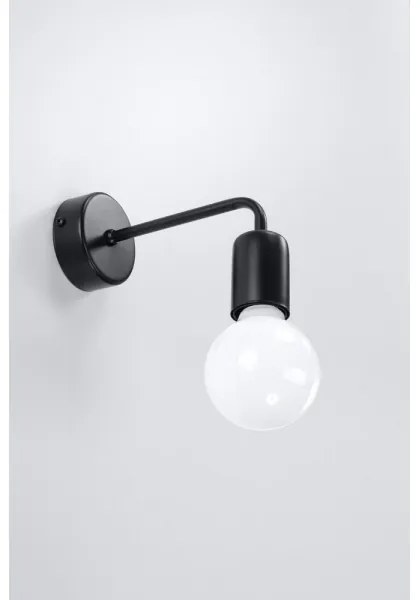 Nástenné svietidlo DUOMO 1xE27/60W/230V čierna