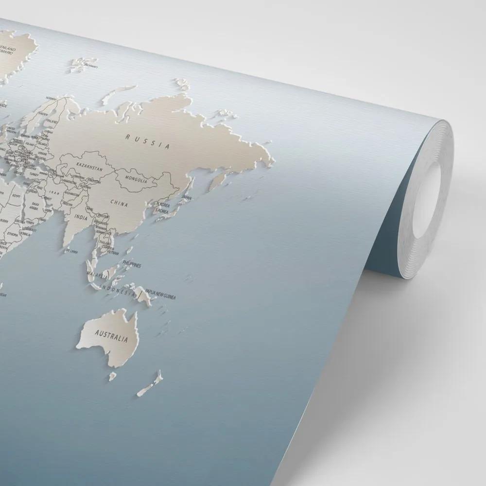 Tapeta mapa sveta v originálnom prevedení - 300x200