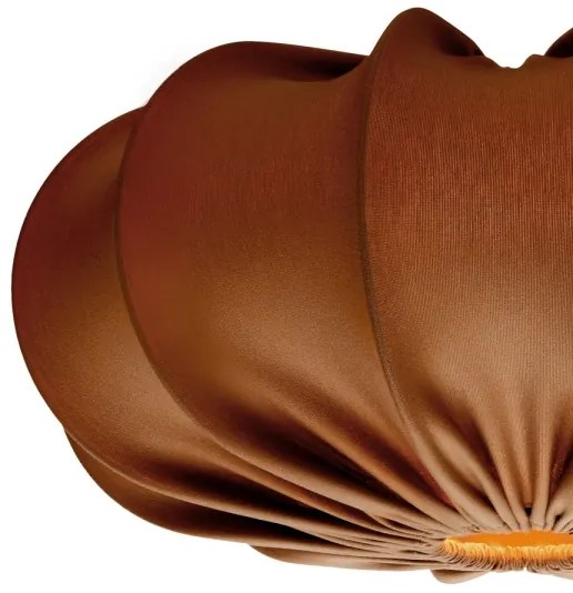 Závesný luster CAFEE na lanku, 1xE27/40W/230V, priemer 52 cm, hnedý