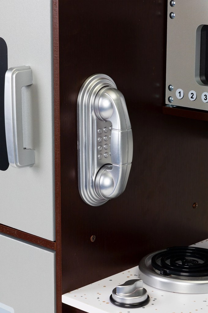 Veľká drevená detská kuchynka ECOTOYS s chladničkou