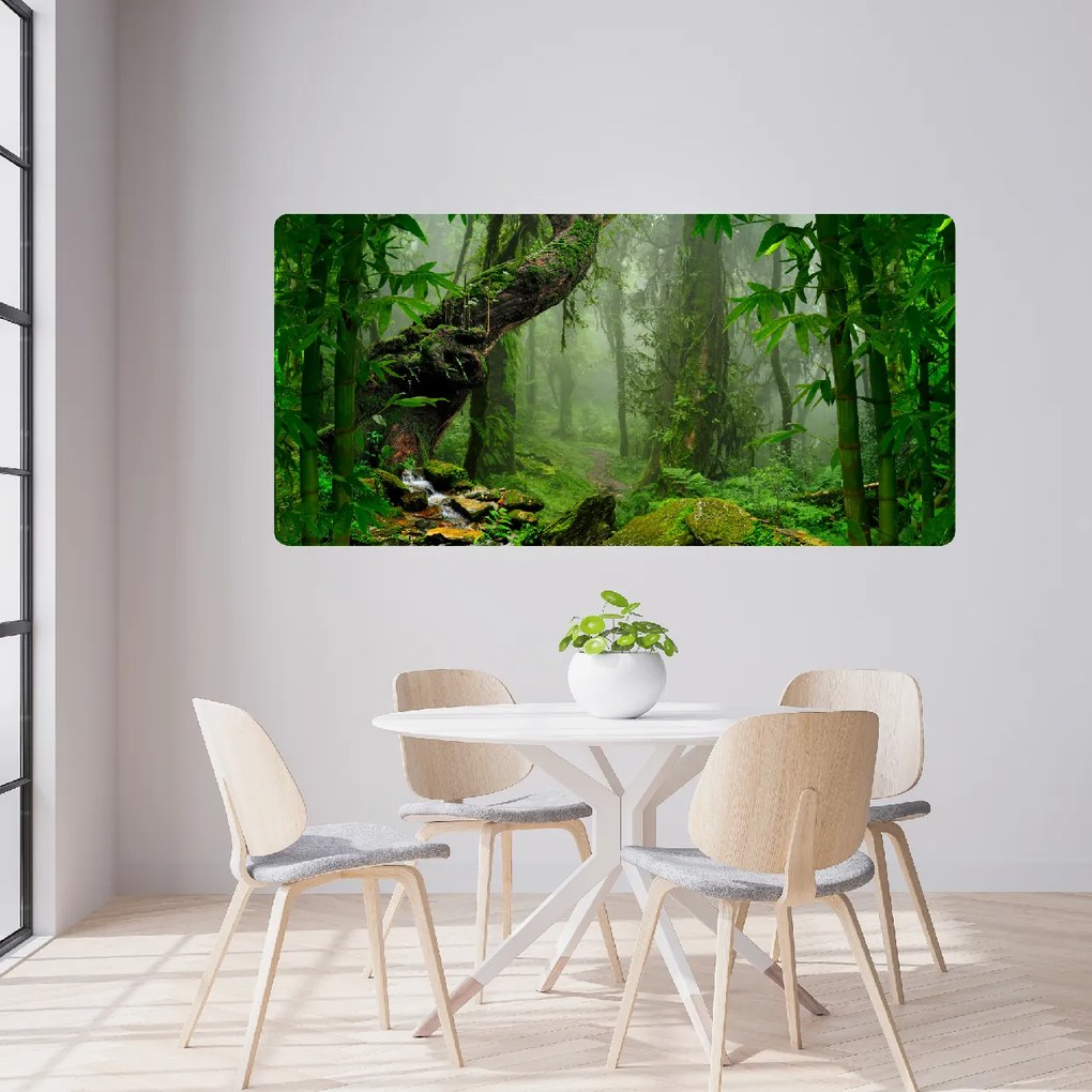 60x120cm Tajomná džungľa 2 - textilná nálepka na stenu